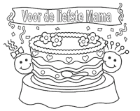 A coloring page of mothers day